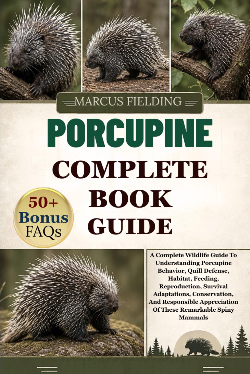 PORCUPINE COMPLETE BOOK GUIDE: A Complete Wildlife Guide To Understanding Porcupine Behavior, Quill Defense, Habitat, Feeding, Reproduction, Survival ... Of These Remarkable Spiny Mammals