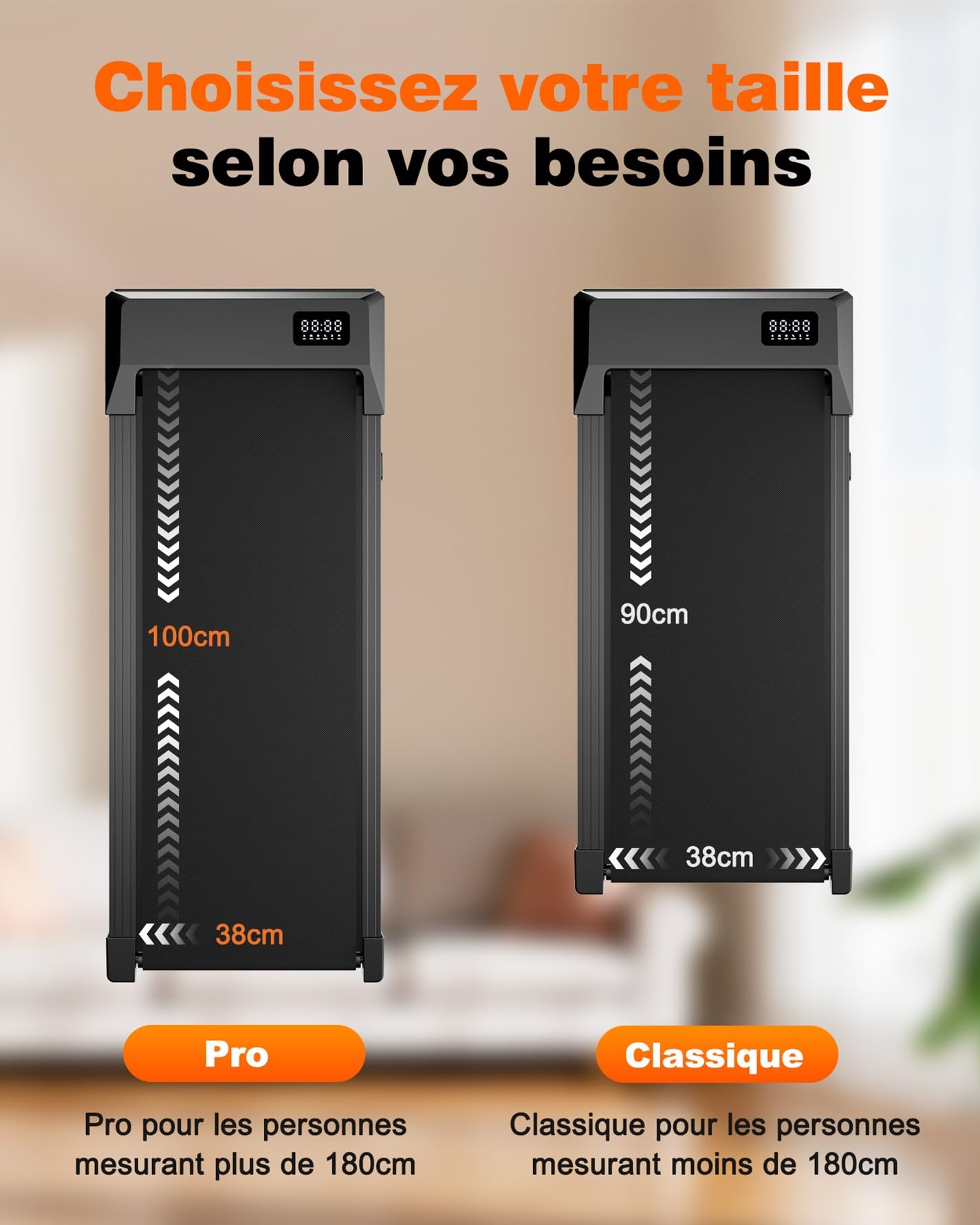 Superun Raceable Tapis de Course 136KG Capacité avec APP Contrôle Walking Pad