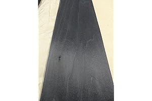 Poplar Black Dyed Wood Veneer Raw 1/42" Thick 5.5" x 100"