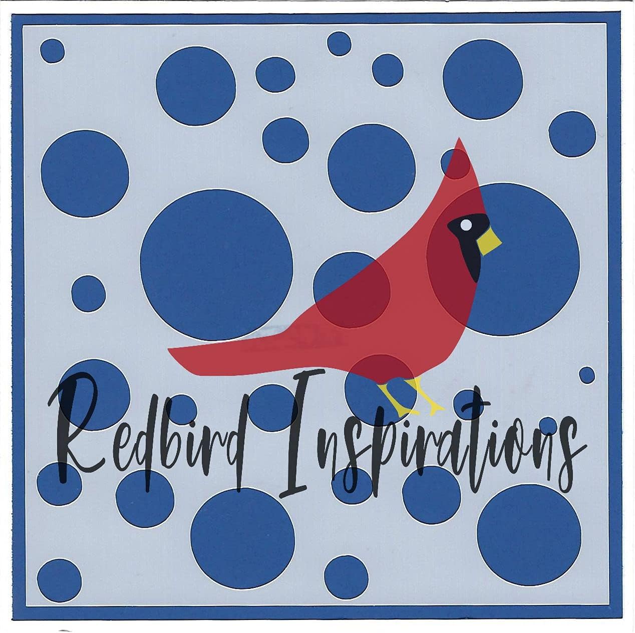 Redbird Inspirations Original Stencil, 6x6 Inch, Big Bubbles