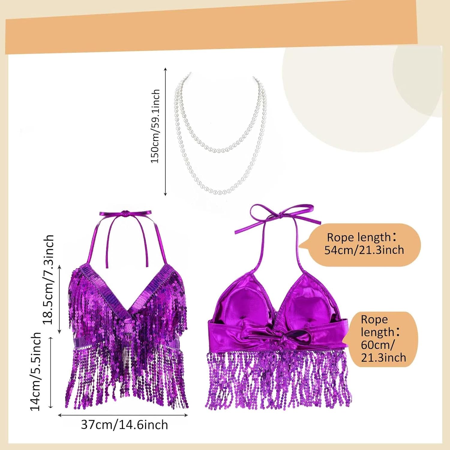 8 Pcs Mermaid Costume for Women Halloween Costumes Sparkly Sequins Top Mermaid Skirt Wig Princesses Dress for Adults - Image 3