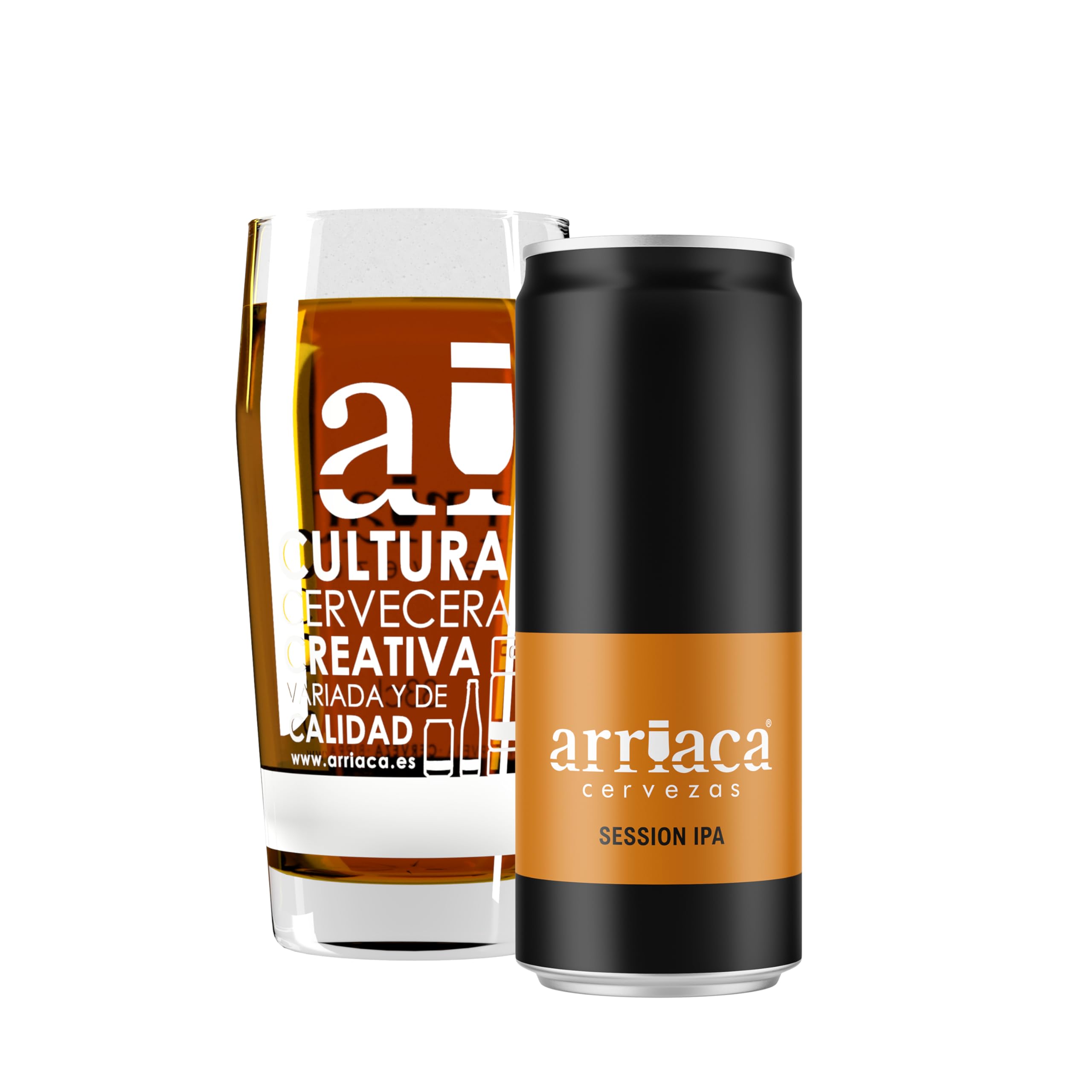Cerveza Premium Arriaca SESSION IPA en Pack Fabricación Artesanal. Premio internacional a la Mejor Cerveza IPA Artesana (24 latas 33cl)