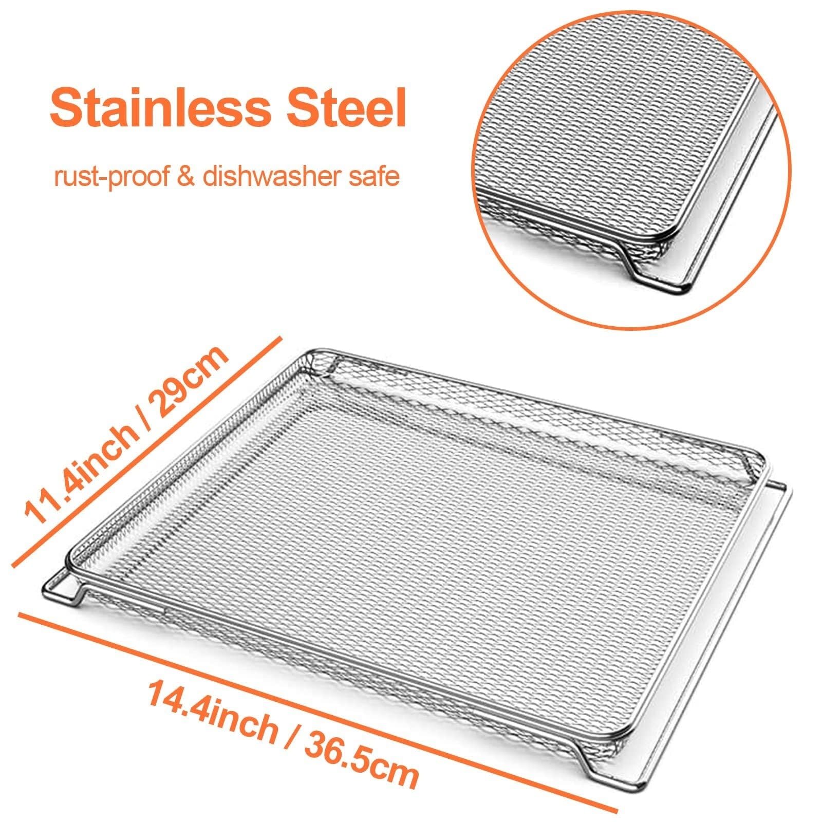 Cesta para Freír Metal Cesta de Malla for Horno freidora Aire for freír y deshidratar al Cestillo Freidora