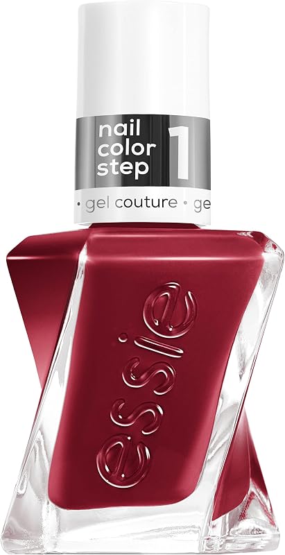 essie gel couture, Long-Lasting Nail Polish, 8-free Vegan, Fashion Freedom, Red, Put In The Patchwork, 0.46 fl oz