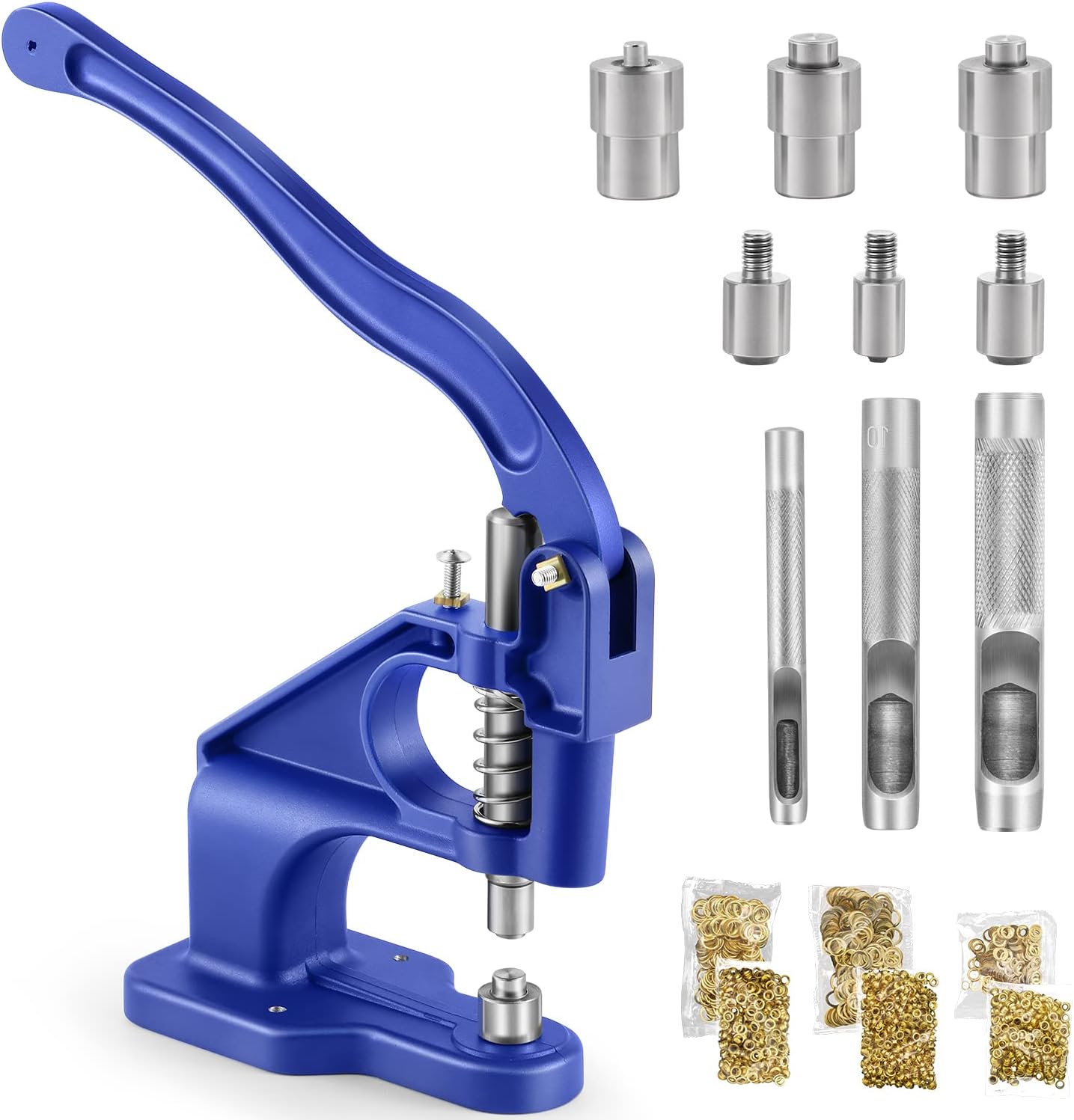 500 Pieces Grommet and 500 Pieces Washer Grommet Kit Finish