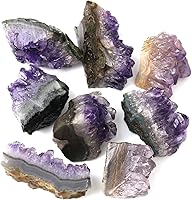 Vista 4 de Raw Amethyst Stones and Crystals Rock, Natural Amathesis Crystal Clusters, Geodes with Crystals, Cuarzo Amatista Original, Real Amethyst Crystals