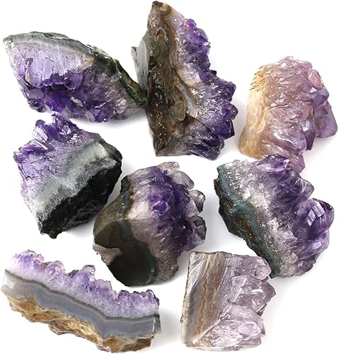Miniatura 4 de Raw Amethyst Stones and Crystals Rock, Natural Amathesis Crystal Clusters, Geodes with Crystals, Cuarzo Amatista Original, Real Amethyst Crystals