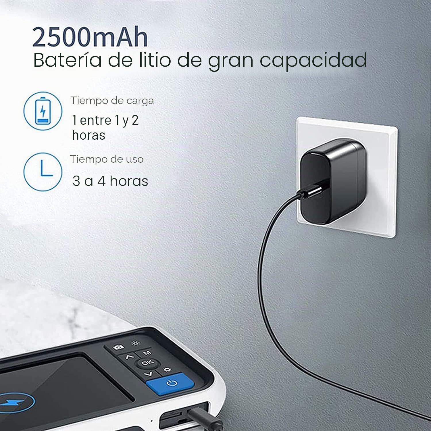 Otoscopio digital con pantalla HD y luces LED para inspección de oídos en adultos, niños y mascotas
