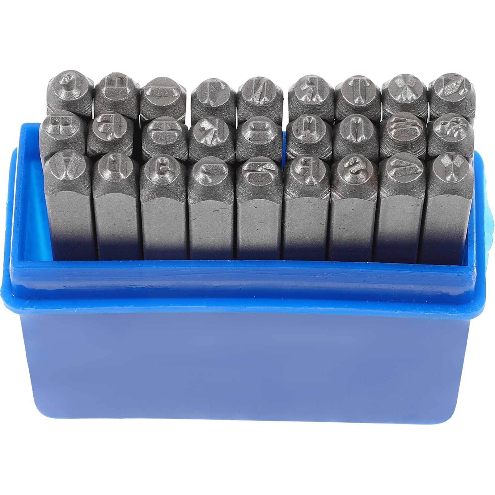 KOCKSHION 1Set Leather Craft Metal Stamps Set Letter Punch Kit for Stamping Leather and More Durable Chromium Vanadium Alloy Impact Resistant for Professionals