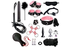 Chain And Fuzzy Handcuffs Bed Restraint For Queen Size Bed