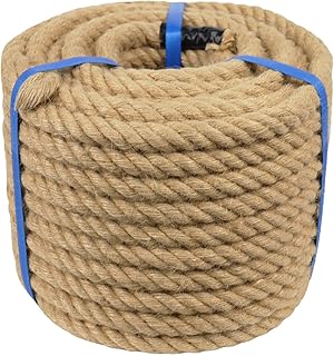 10 Garden Rope Fence Ideas for Coastal and Casual Style 65 3/4 Inch Natural Jute Rope, 100 Feet Thick Hemp Rope, 4 Strands Twisted ...