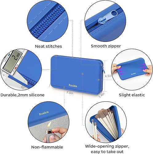 Miniatura 6 de Bolsa de maquillaje portátil para mujer, bolsas de cosméticos de viaje para mujeres, mini bolsa de cuidado de la piel, impermeable, tamaño de viaje,