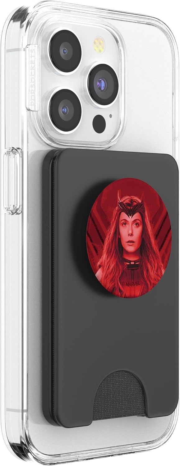 Marvel WandaVision Wanda Maximoff is the Scarlet Witch PopSockets PopWallet for MagSafe