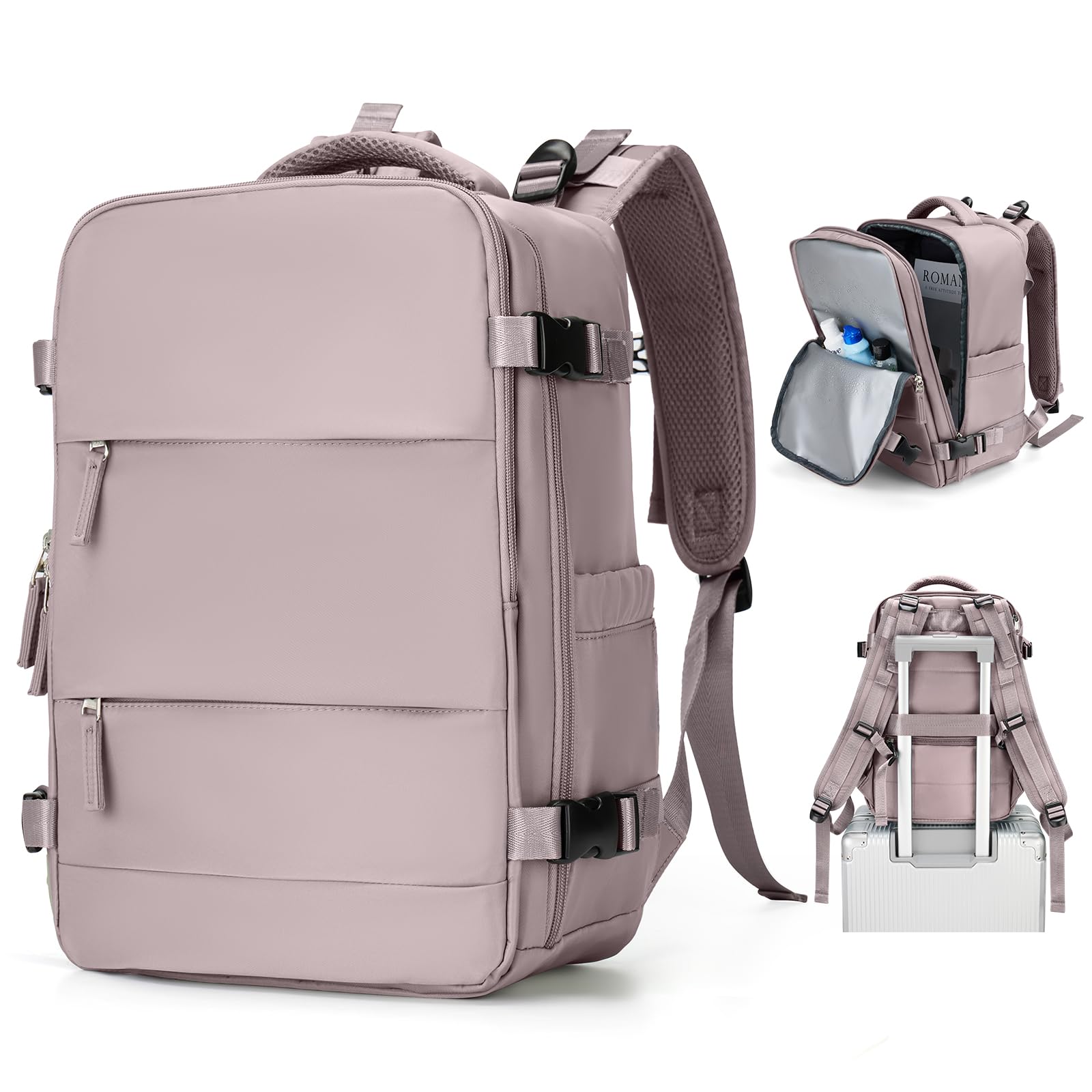 BJLFS Borse da Cabina per Ryanair 40x20x25 Bagaglio a Mano Zaino Borsa Zaino da Viaggio, Zaino da trekking,Zaino Easyjet 45x36x20,Zaino Casual per laptop da 14 pollici per scuola