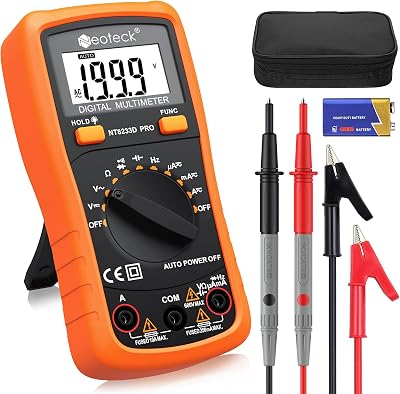 Neoteck Auto-Ranging Digital Multimeter with Backlit LCD