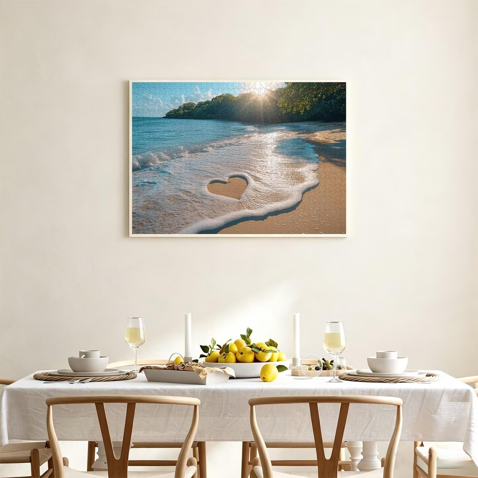 Puzzle 3000 Pièces Adultes Plage Puzzles Classiques Amour, n-201