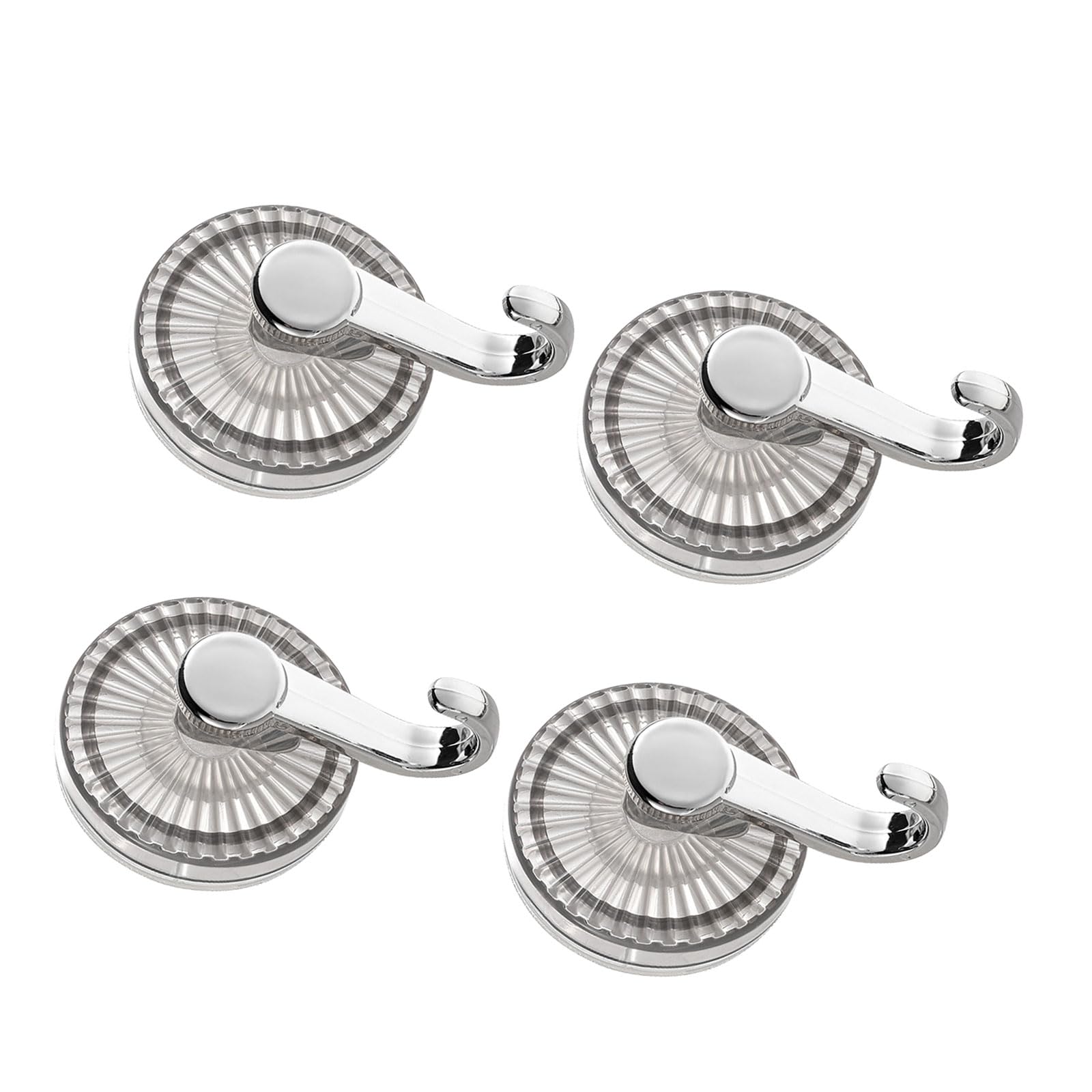 YWLUUOO of 4 Extra Strength Suction Cup Hooks Removable Bath Towel Hangers Nonslip Design for Kitchen Shower Storage Strong Suction Cup Hooks for Bathroom