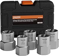 Vista 9 de Juego de 40 piezas de extractor de pernos y tornillos con juego de brocas de cobalto de mano izquierda, herramienta de extracción fácil para pernos