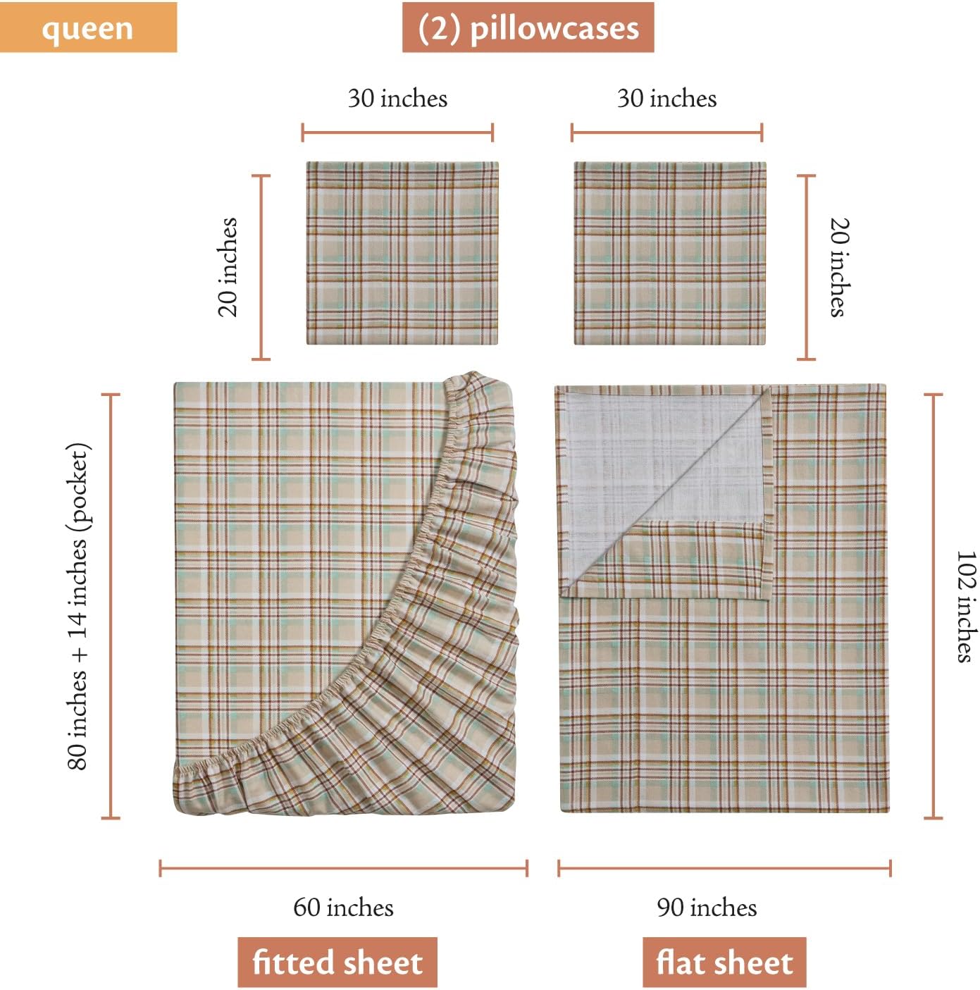 Indigo Ink Queen Size 4-Piece Sheet Set - Fitted & Flat Sheets & Pillowcases | Medium Weight | Soft & Breathable | Durable & Wrinkle Resistant | Deep Pocket Sheets | Ethan Collection, Multicolor