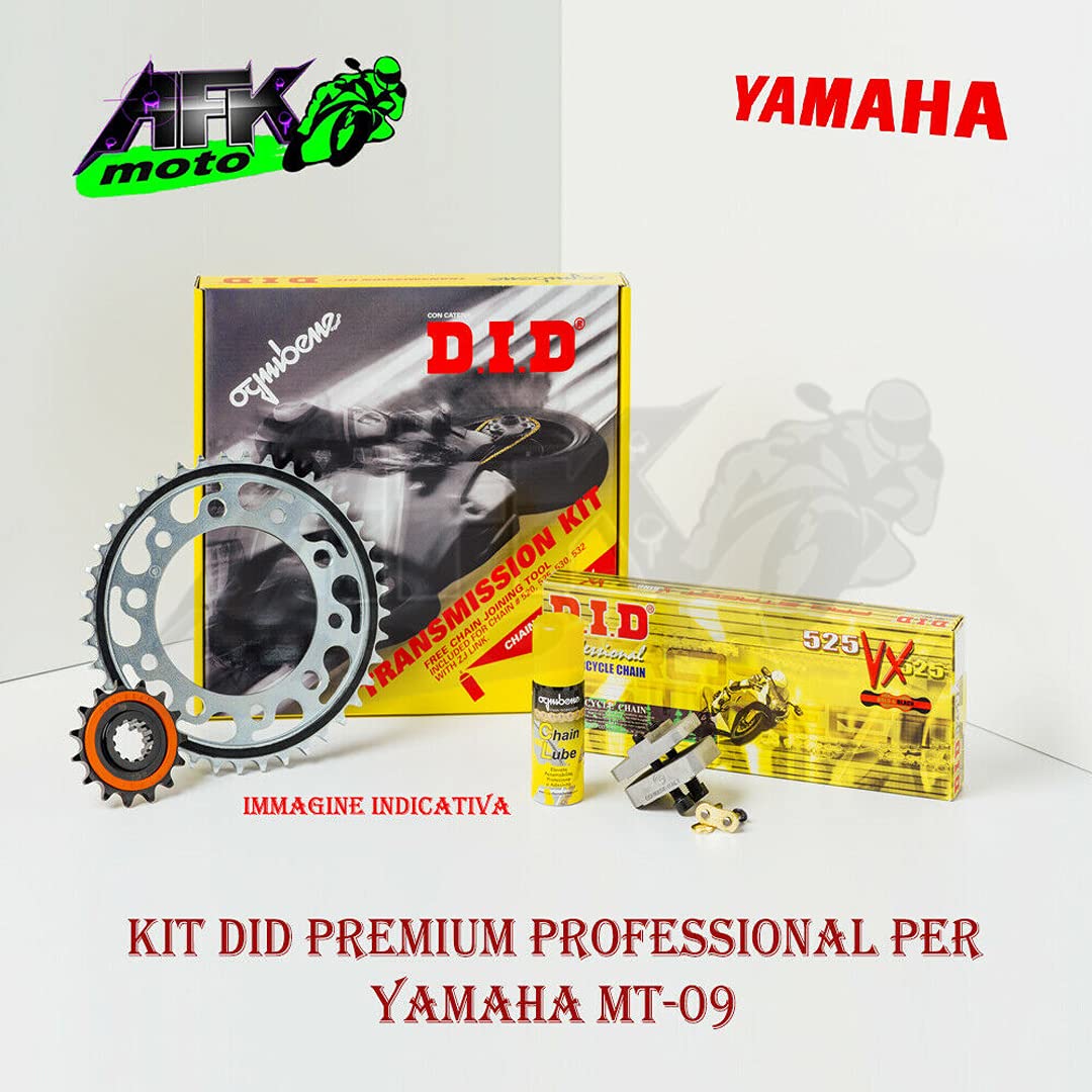 Kit Trasmissione DID Pignone+Corona+Catena MT-09 SP-Tracer 2013-2014-2015-2016-2017-2018