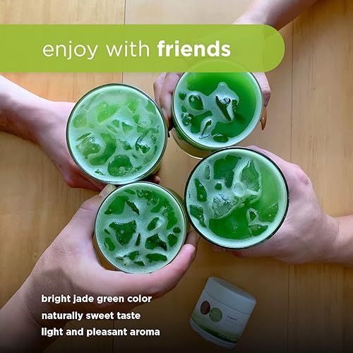 Miniatura 6 de Terra Matcha - Té verde en polvo orgánico  Auténtico grado ceremonial japonés sin azúcar y sin azúcar certificado USDA para té caliente de estilo