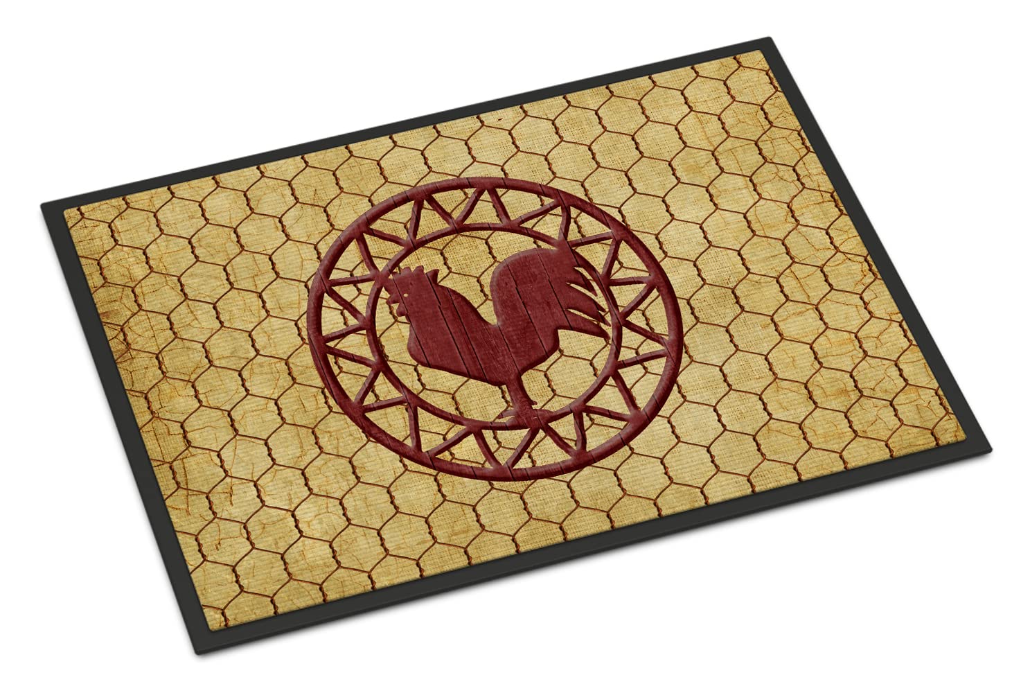 tesori dell' Caroline Rooster pollaio Tappetino per Interni o Esterni, Multicolor, 18" x 27"