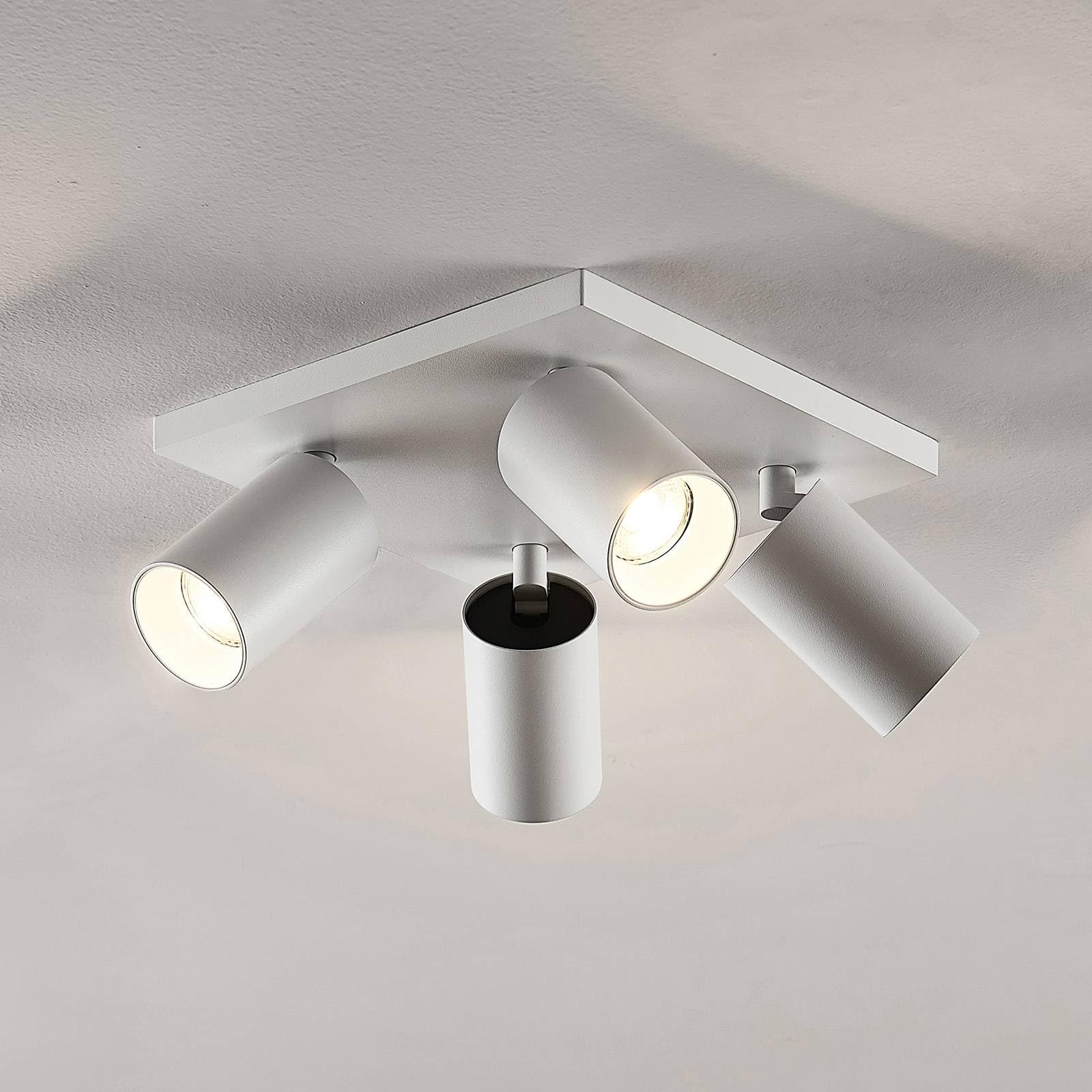 Arcchio Foco Brinja (Moderno) en Blanco hecho de Aluminio e.o. para Pasillos (4 llamas, GU10) foco empotrado lámpara techo pared