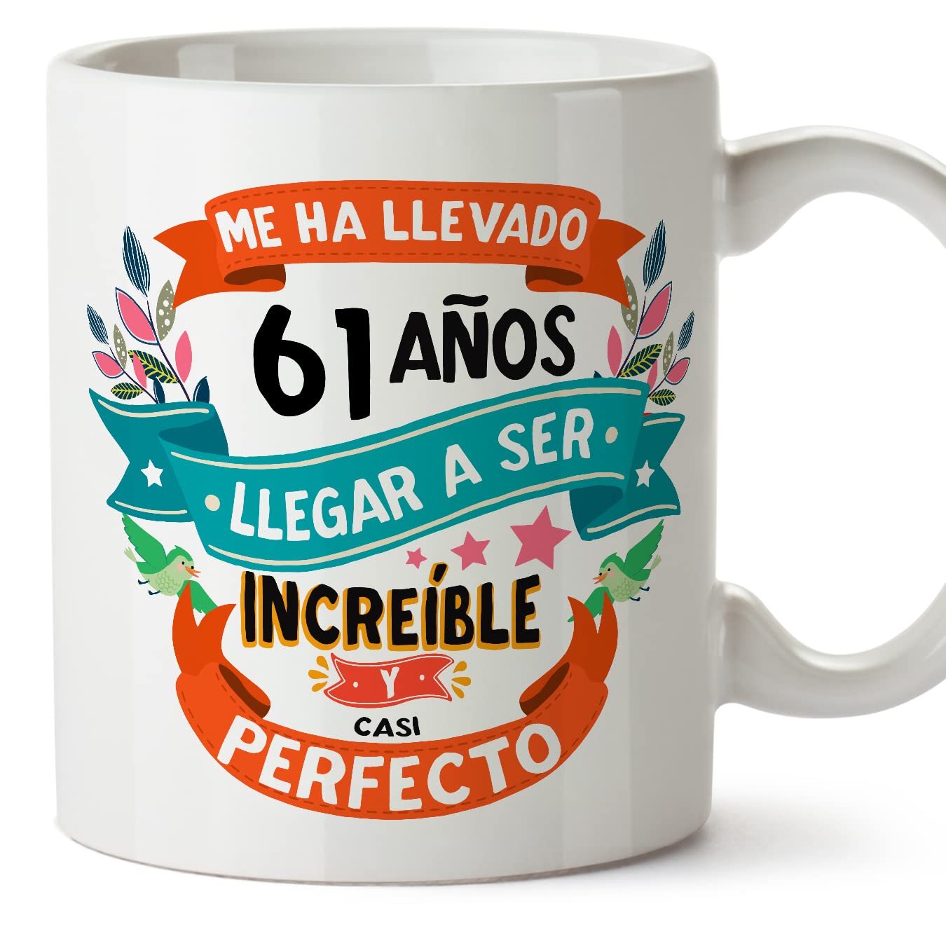MUGFFINS Taza 80 Cumpleaños - "Me ha llevado 80 años llegar a ser increíble y casi perfecto - Regalos Desayuno Feliz Cumpleaños — view 31