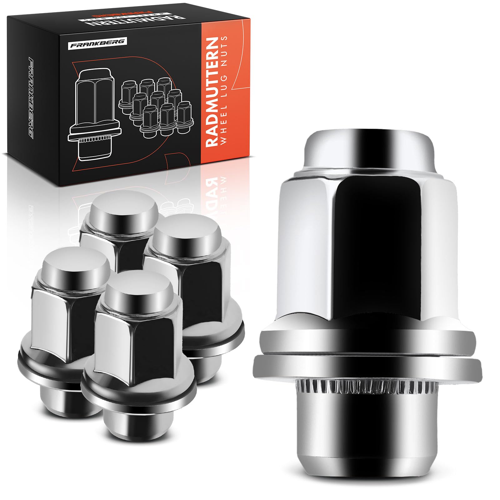 Frankberg 5 dadi per ruota compatibili con C4 LS NX CT ES GS IS Galant Lancer Pajero 4007 Prius Tra 4 1982-2020 9094201033