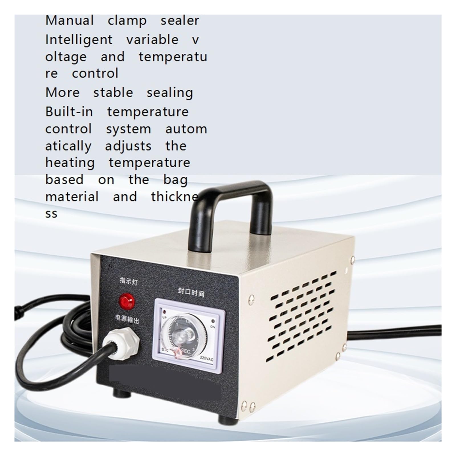 Selladora Manual Portátil For Laminadora De Bolsas Plástico For Alimentos Comerciales, Papel Aluminio Y Kraft Sellado Limpio Y Prolijo(400)