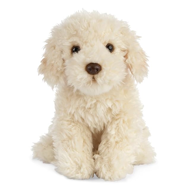 Living Nature Labradoodle, Perro de Peluche Suave y Realista, Peluche ecológico Naturli, 25 cm