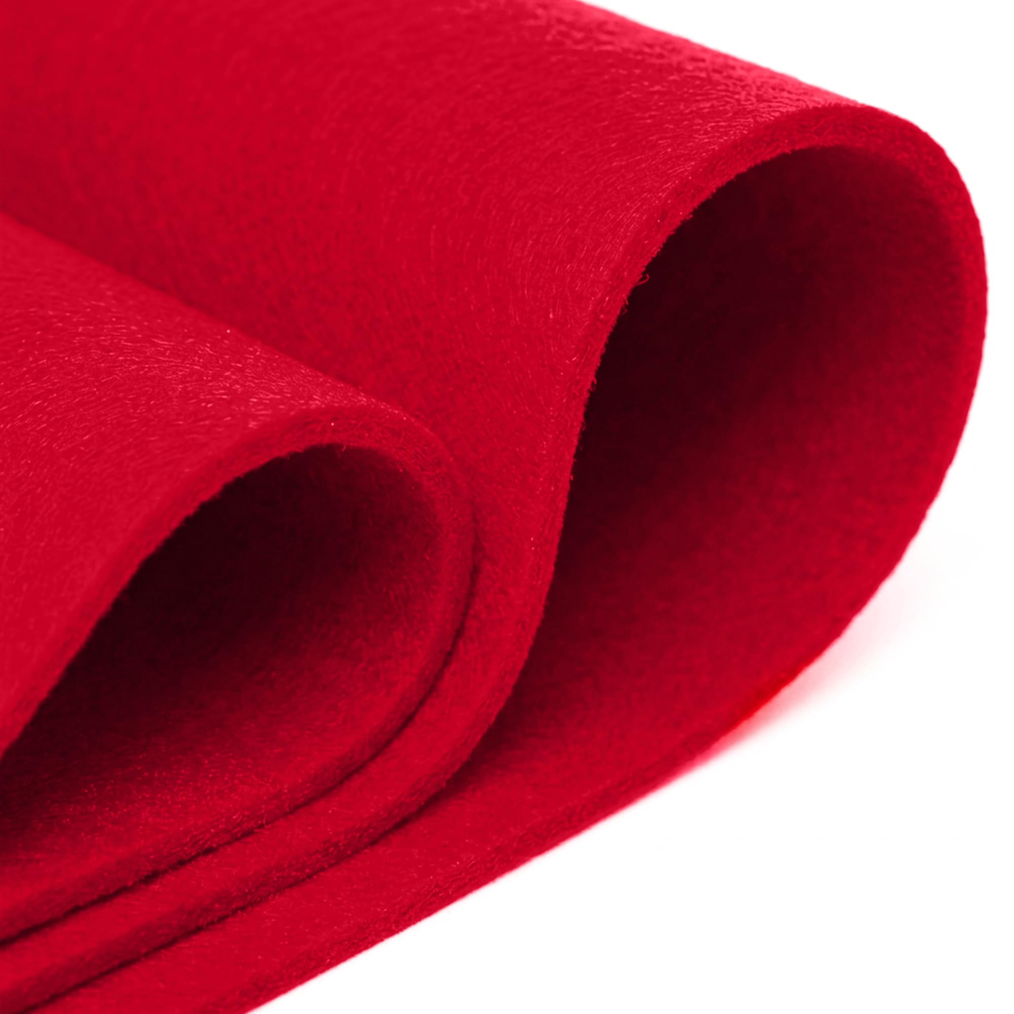 FabricLA Red Acrylic Felt Fabric - 3.2mm Thick, 60" Wide - Soft, Non-Stiff Craft Felt by The Yard - Ideal for Sewing, DIY Projects, Crafts & Padding - 1 Yard — image 1