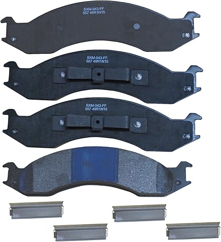 Vista 156 de Bendix Premium SBM8 - Pastillas de freno semimetálicas Premium para modelos seleccionados Buick Special, Camaro, Corvette, Phaeton, Olds F85, Vista