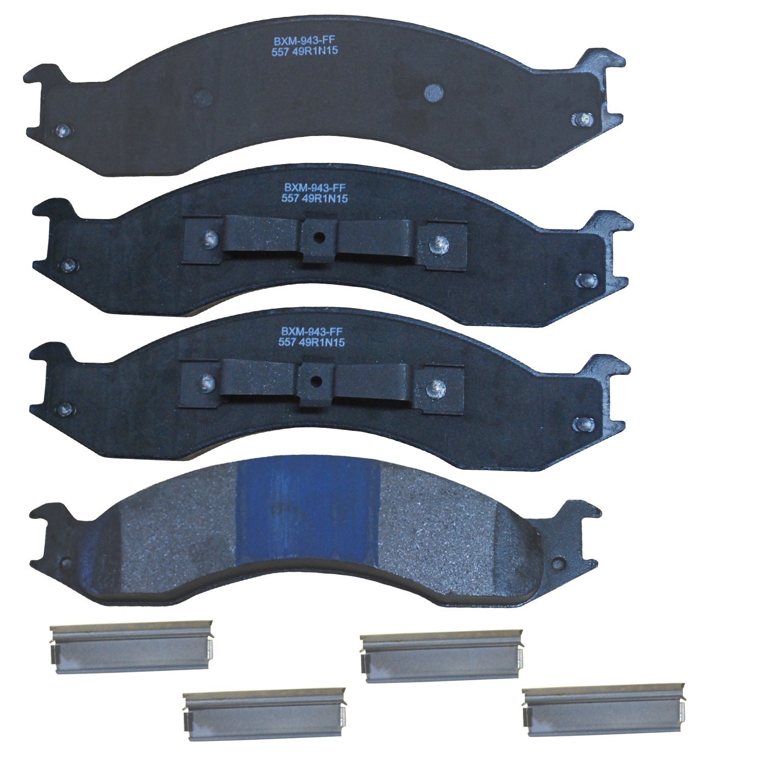 Bendix Premium SBM557 Semi-Metallic Front Brake Pads for Ford E-250 Econoline 1994-1992, E-350 Econoline 1994-1992, E-350 Econoline Club Wagon 1994-1992