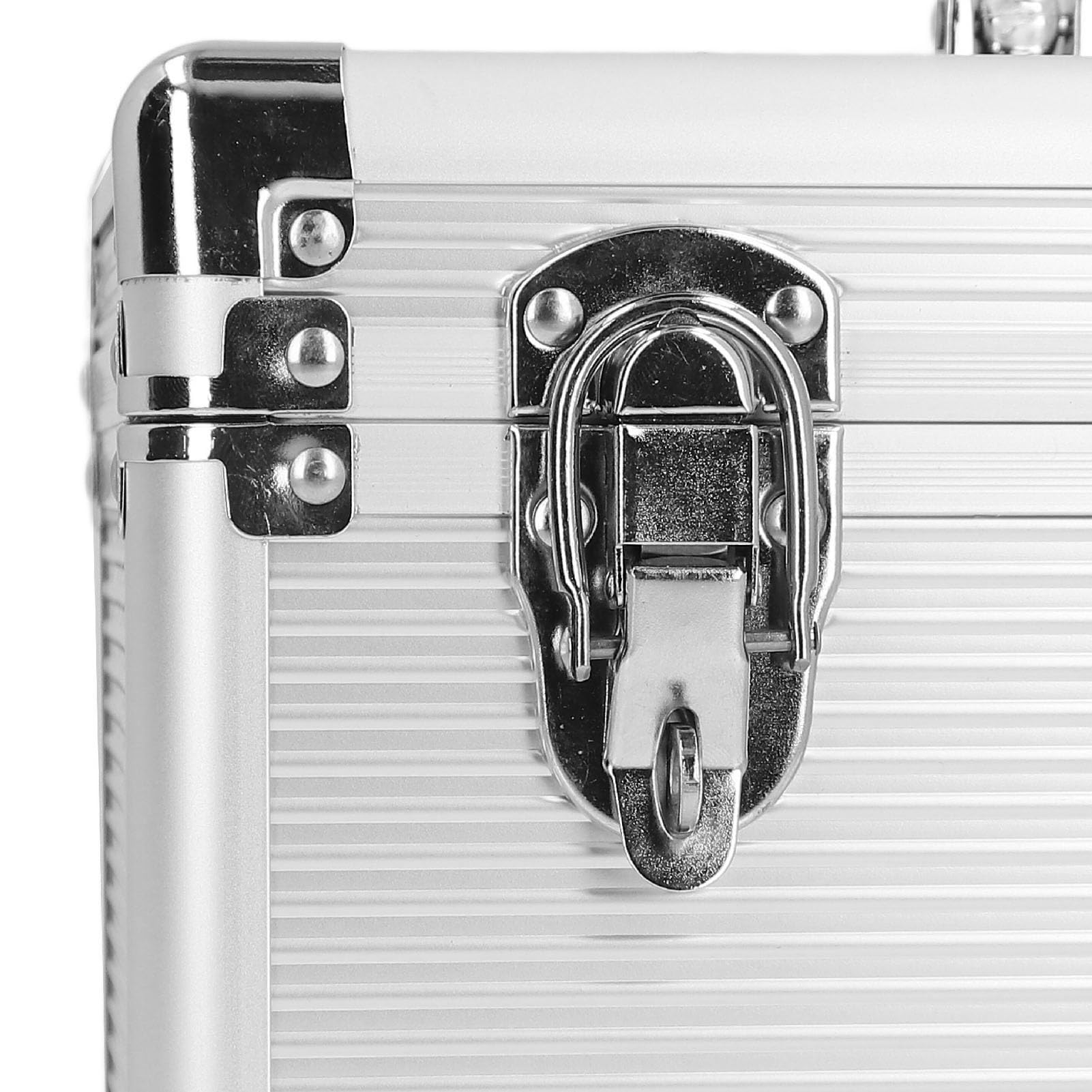 Custodia da trasporto in alluminio SustVita con capacità di carico di 40 kg, telaio in lega di alluminio e fibbie bloccabili, scatola di immagazzinaggio in alluminio antiurto per
