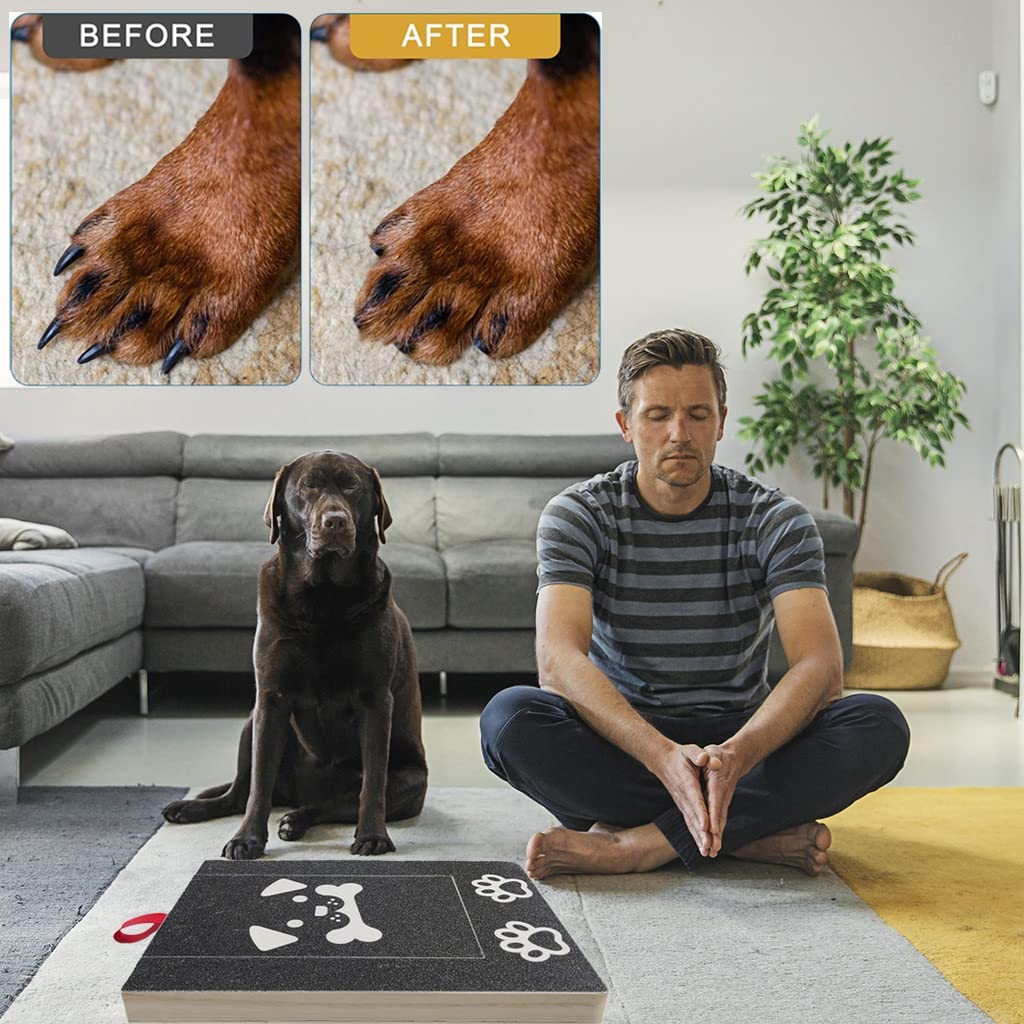 Lima per unghie in legno per cani con cassetto per dolcetti, alternativa ai tagliaunghie per cani senza paura