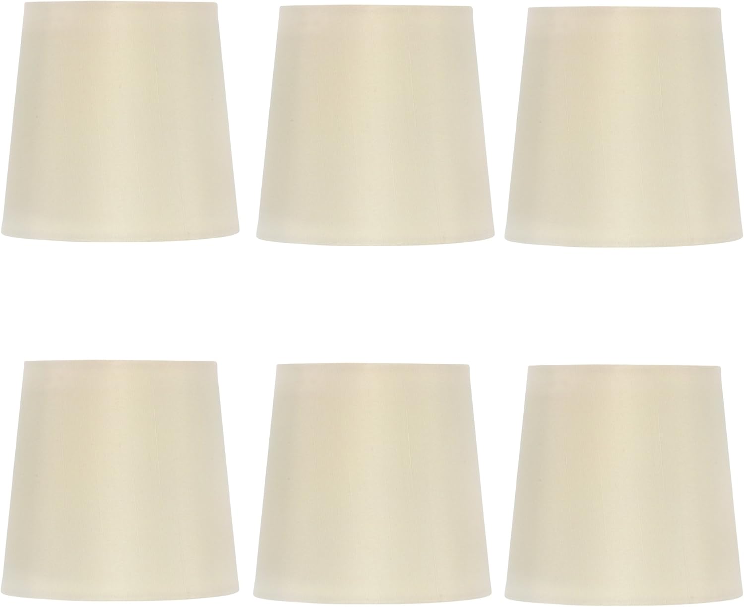Upgradelights 4 Inch Empire Clip on Chandelier Lampshade Replacement (Set of 6) 2.5x4x3.75