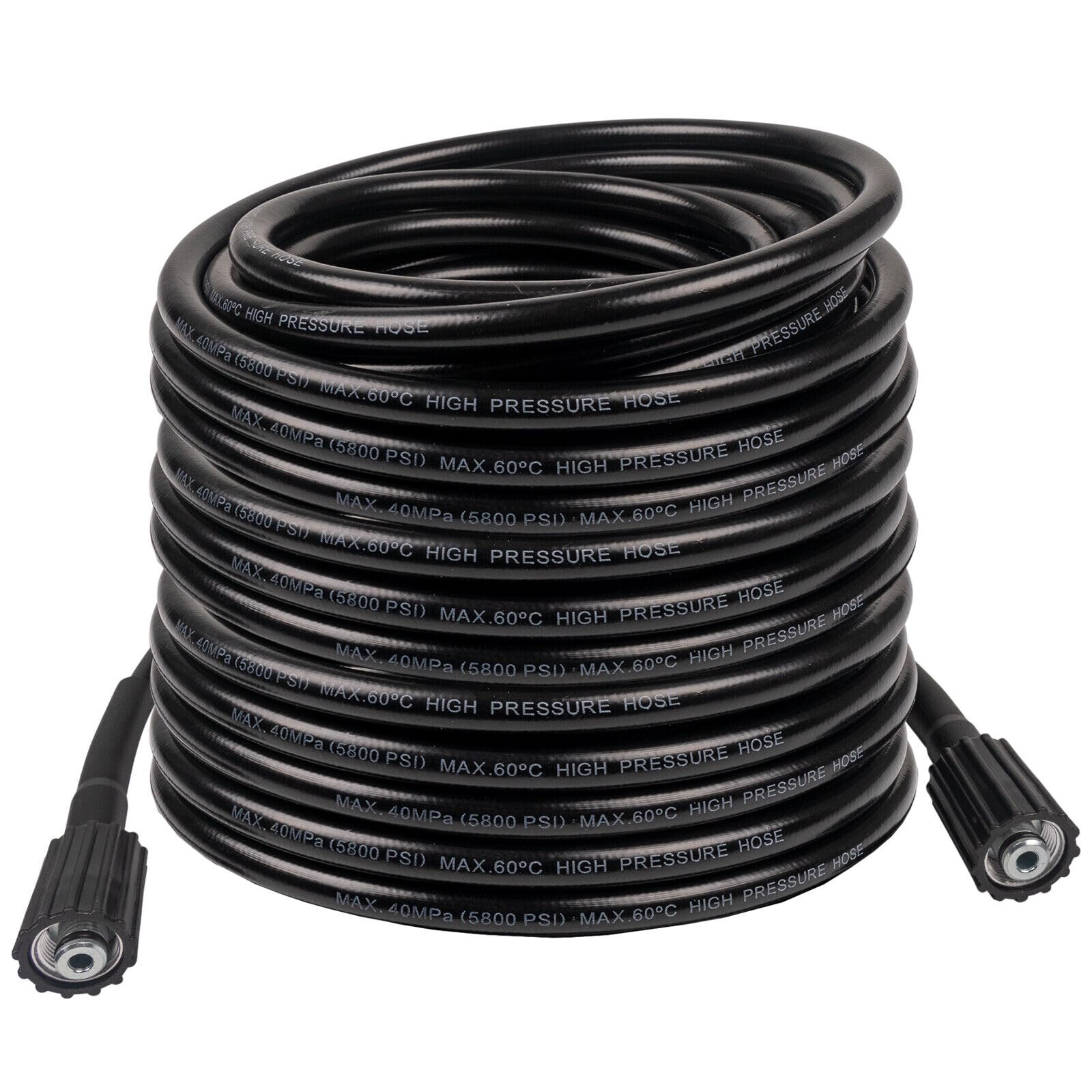 High Pressure Washer Hose 20/50ft 5800PSI M22-14mm Power Washer Extension Hose (50FT)