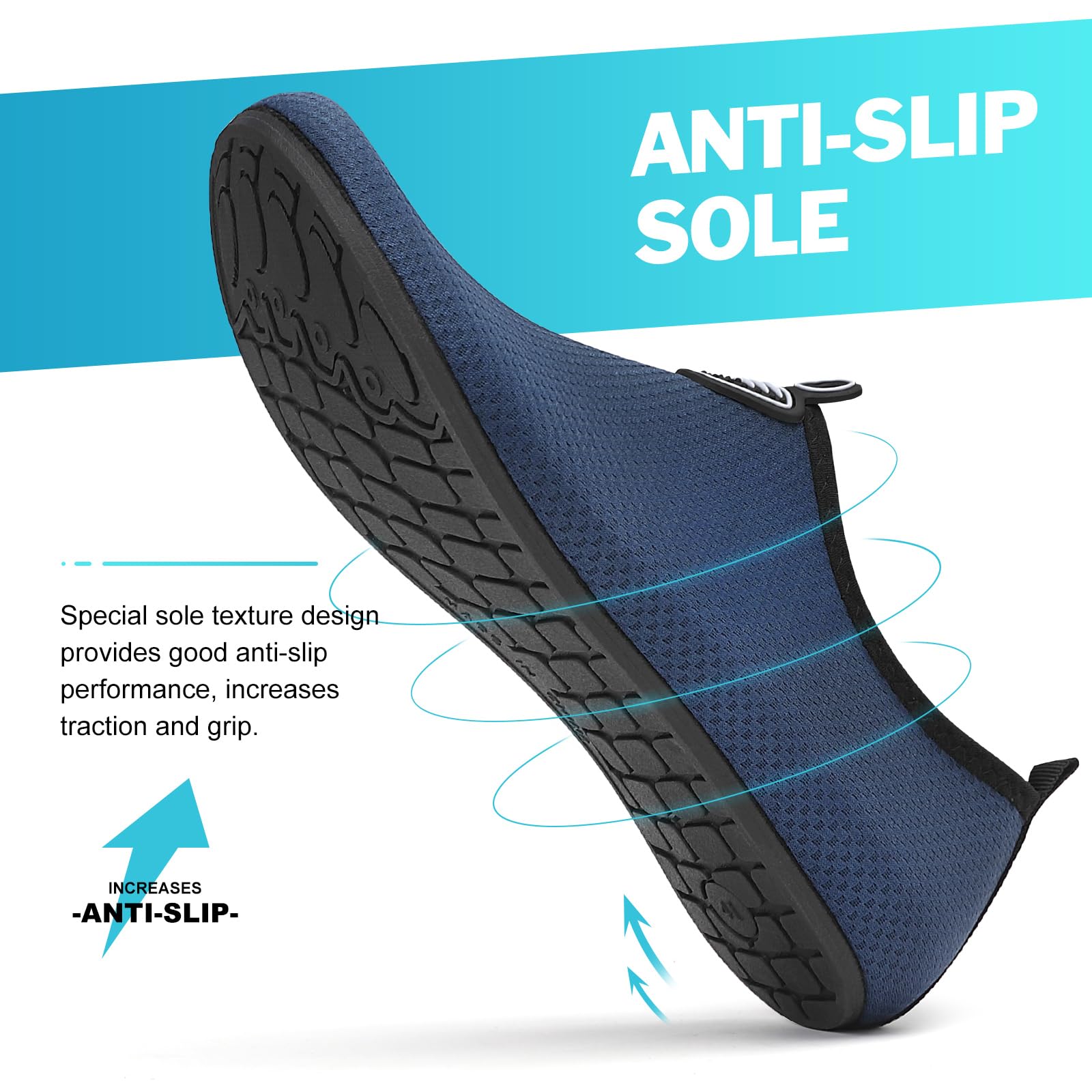 RUOMU Scarpe da Scoglio Donna Uomo da Immersione Scarpette da Surf Water Shoes Barefoot per Bagno Spiaggia Mare Snorkel Yoga, Gr.34-47