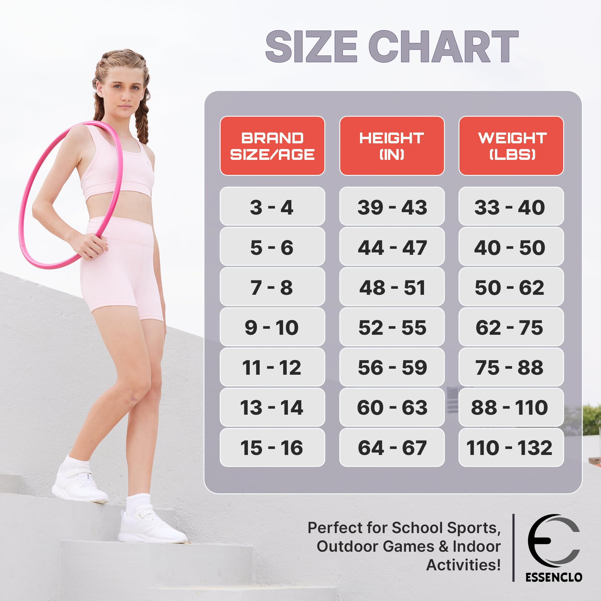 Girls Clothing Athletic Sets Sleeveless Crop Tank Tops & Bike Shorts Cheer, Gymnastics, Volleyball Size 3-16 (5 Pcs)