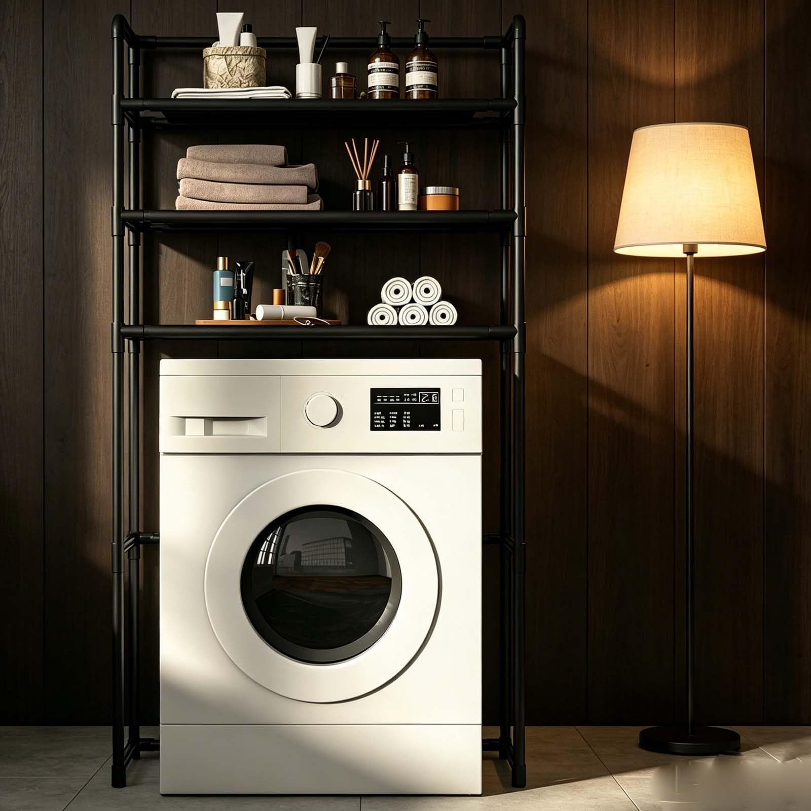 Bathroom Laundry Over The Washer Organizer Rack,washer and dryer shelves