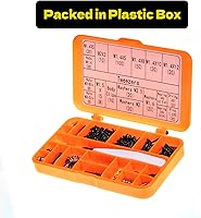 Vista 5 de Kit de tornillos de cabeza de botón para automóvil SCX24 AX24 RC, 372 piezas, acero endurecido grado 12.9, rodamientos y tornillos con caja