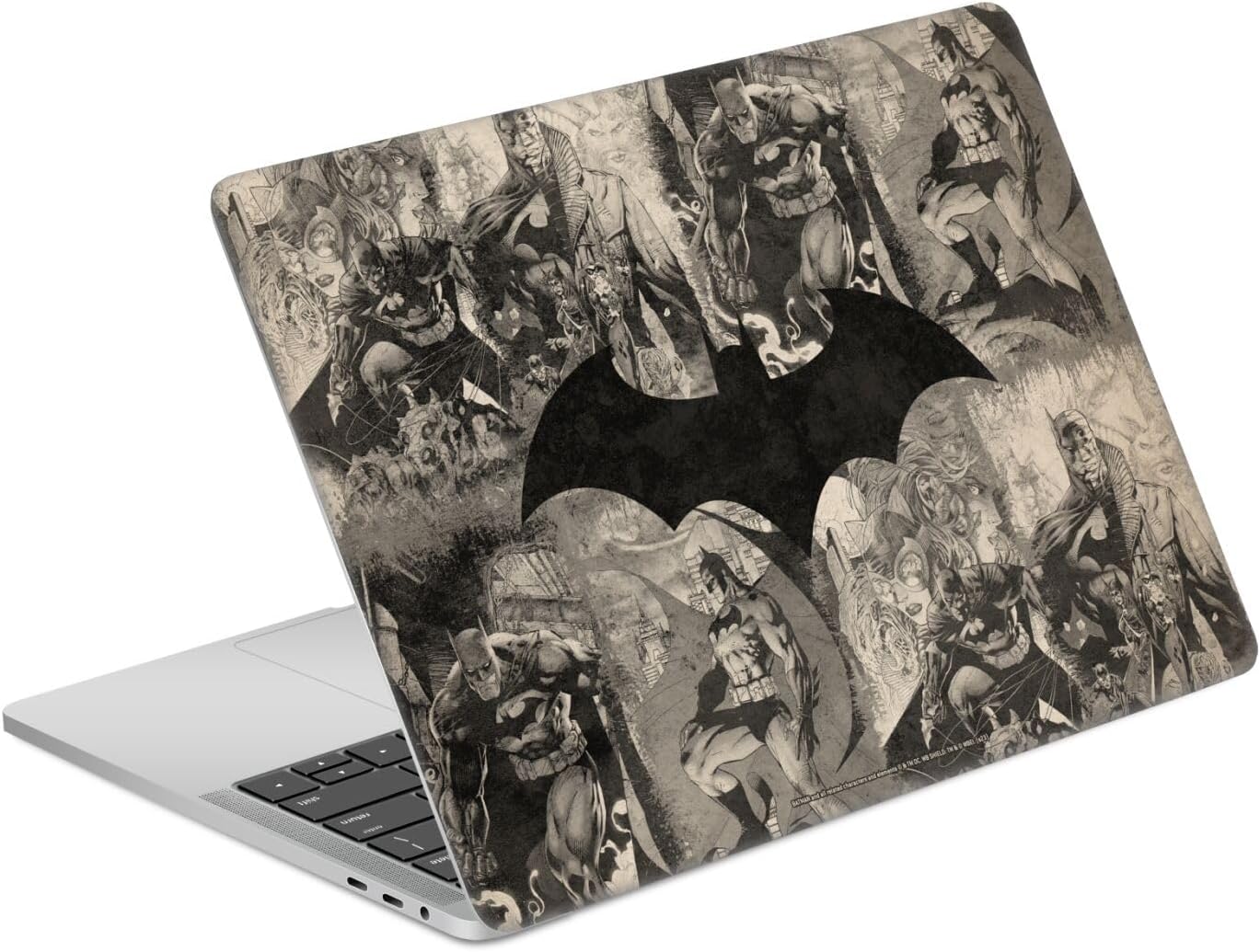 Head Case Designs Officially Licensed Batman DC Comics Collage Distressed Logos and Comic Book Vinyl Sticker Skin Decal Cover Compatible with MacBook Pro 13" A1989 / A2159