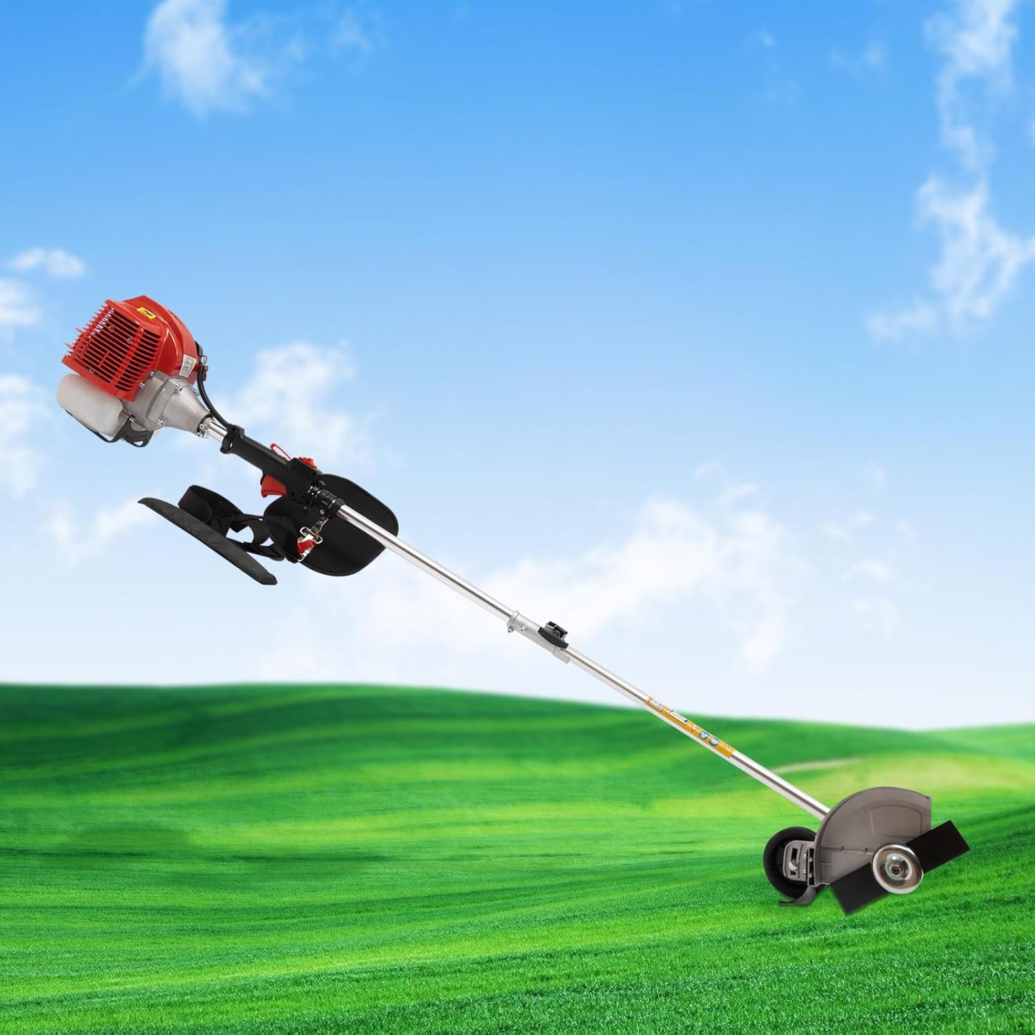 43CC Gas String Trimmer Lawn Wacker Weed Trimmer Air-Cooled Engine 2-Stroke Grass Lawn Edger Tools for Garden Yard & Urban Greening