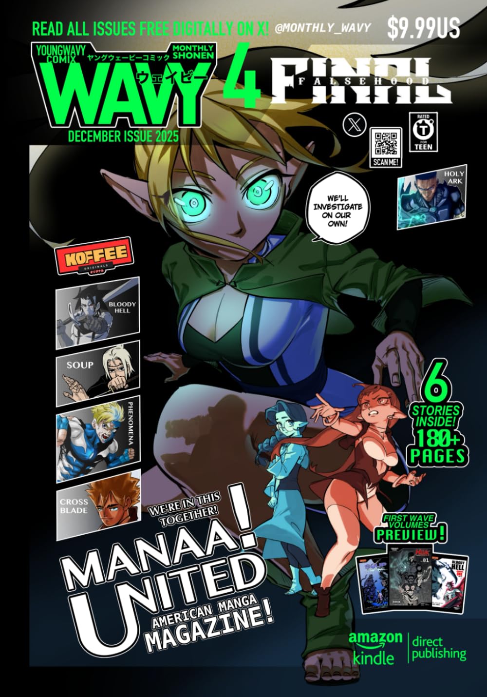 AMERICAN MANGA MAGAZINE: MONTHLY SHONEN WAVY [ ISSUE 4] (MONTHLY SHONEN WAVY MAGAZINE)