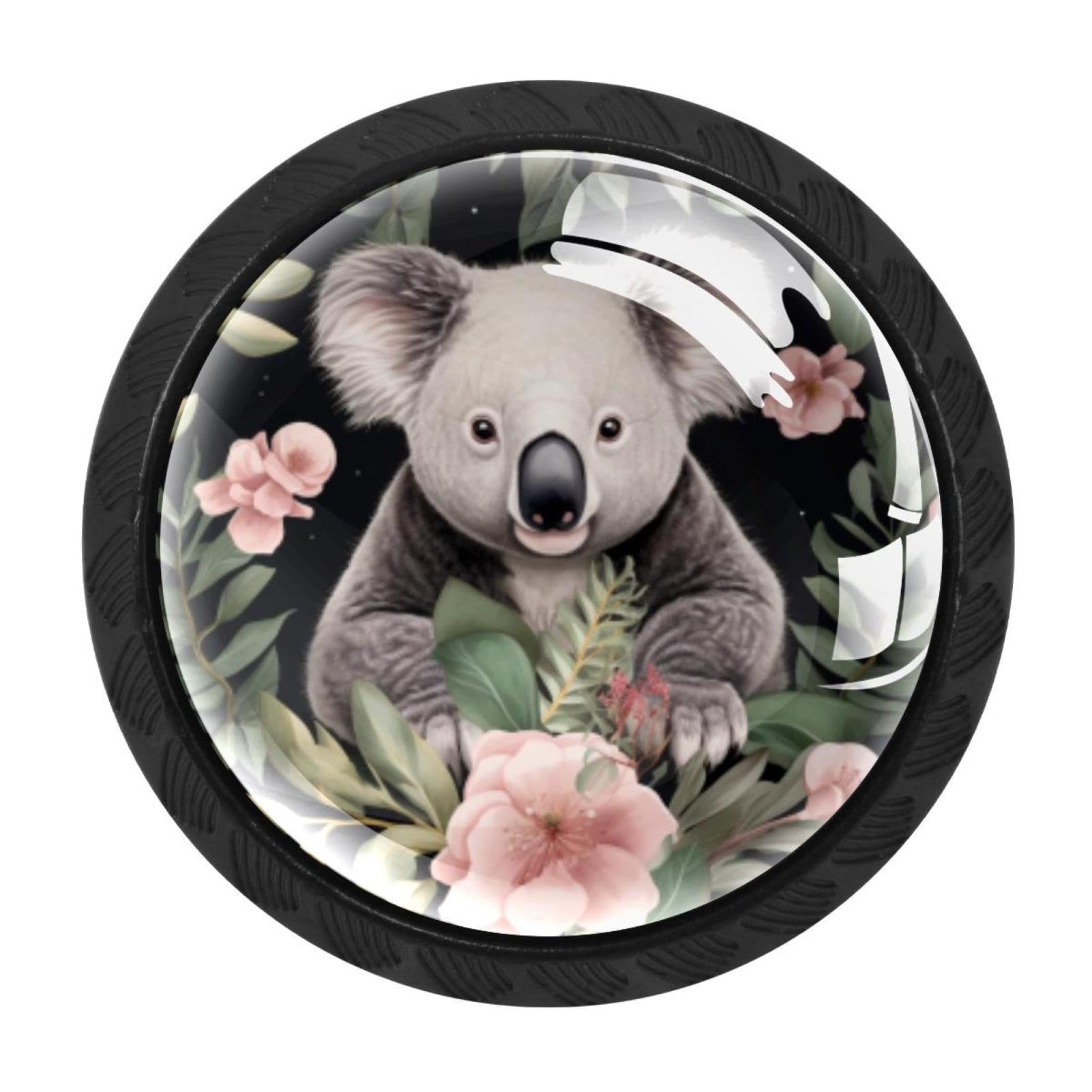 CHENZZZZ 4 Pieces Kitchen Cabinet Drawer Dresser Door Knobs Pulls Handles, Koala