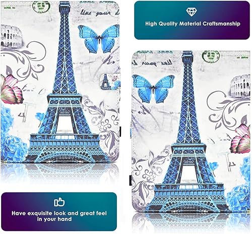 Miniatura 5 de DETUOSI Funda universal para tablet de 7 pulgadas, funda protectora para tablet de 7.0 pulgadas, funda protectora de piel con múltiples ángulos para