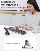 OMOTON Bluetooth Összecsukható Billentyűzet Numerikus Billentyűzettel AZERTY 5