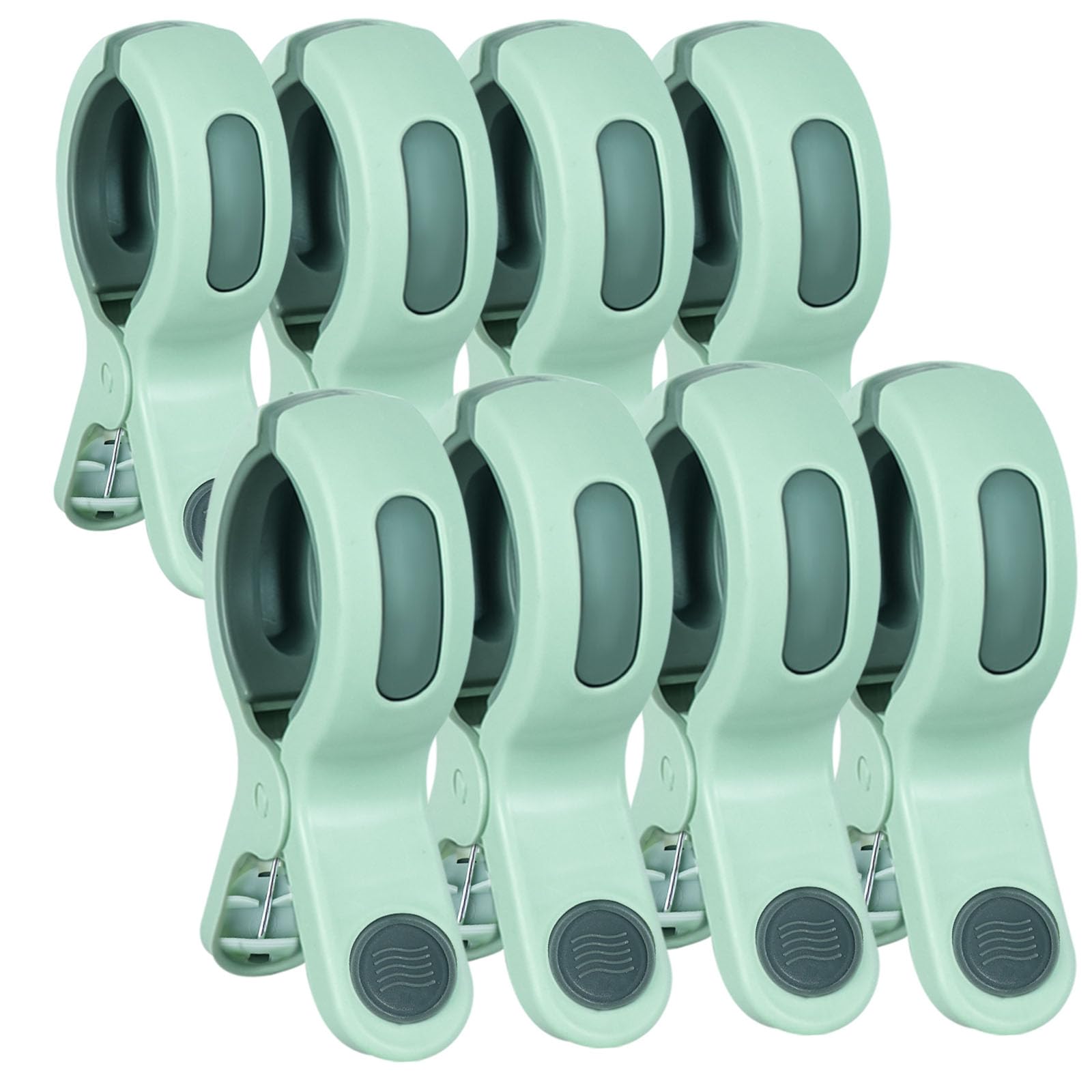 8 PCS Large Beach Towel Clips Windproof Towel Clips for Beach Loungers, Clothes Pegs, Beach Towel Clips, Sturdy Towel Clips for Sun Loungers, Pool Chair, Lounger, Bed Linen, Clothing