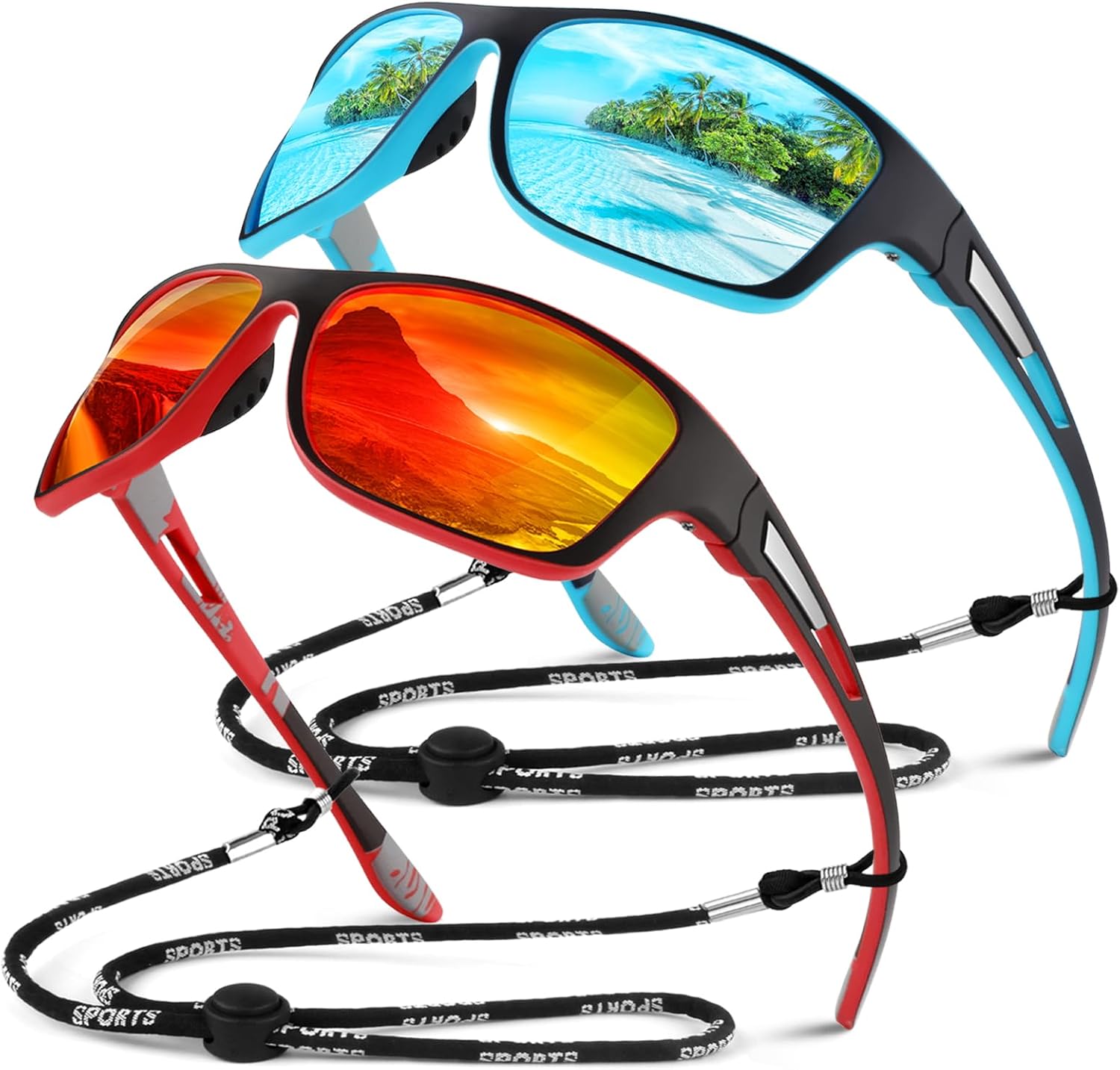 Joopin Sport-Sonnenbrille Für Herren – Polarisiert Mit UV400-Schutz! Perfekt Zum Radfahren, Autofahren & Laufen. Leichter Rahmen & Cooles Retro-Design